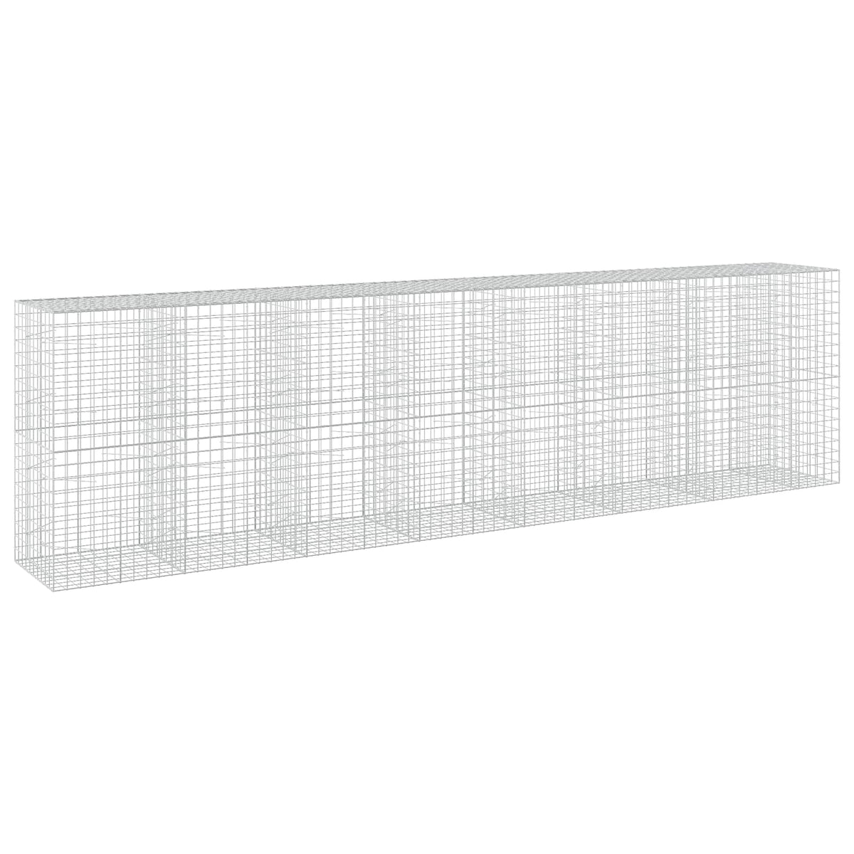 vidaXL Gabion z drutu 3,5 mm i siatką 10x10 cm 750x100x200 cm