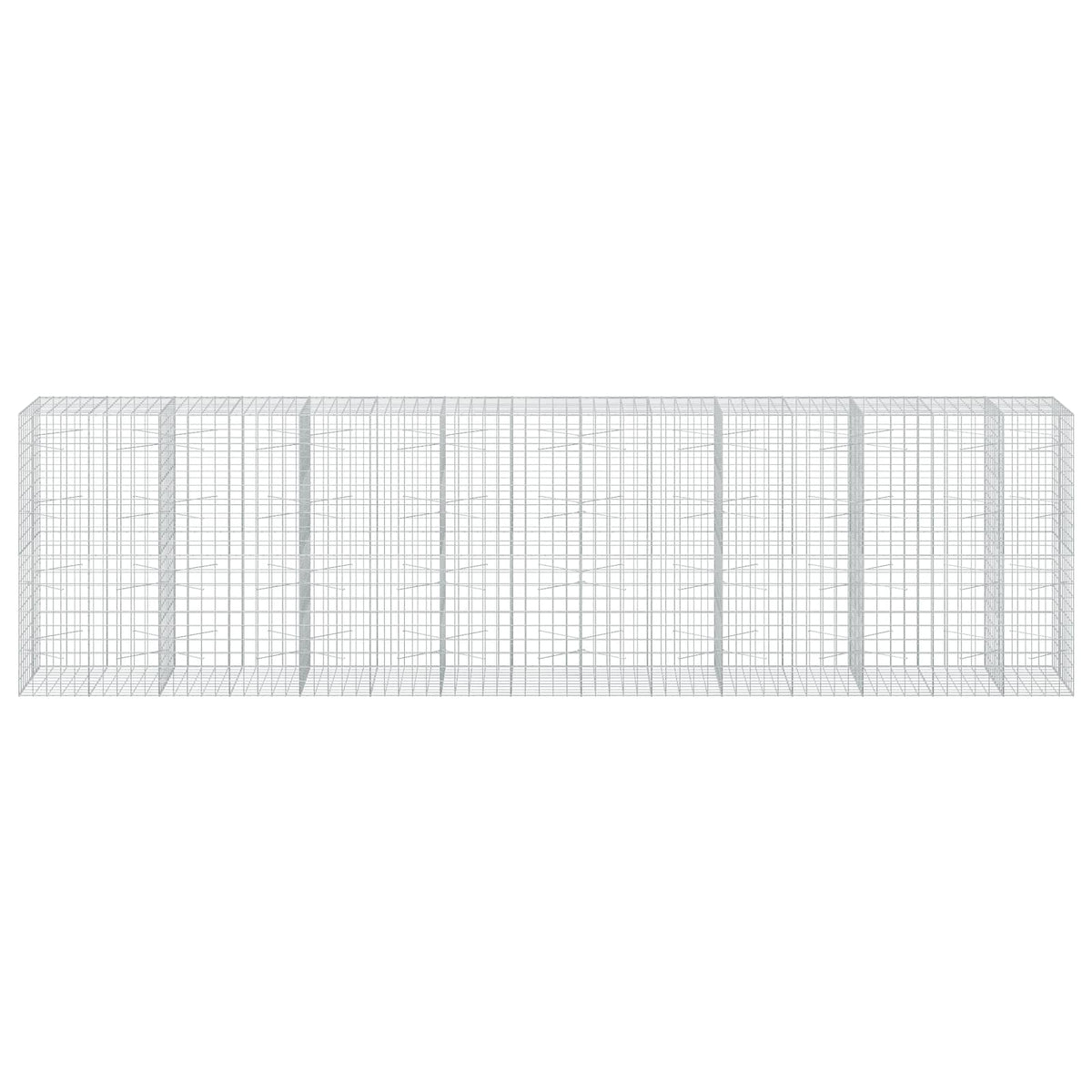vidaXL Gabion z drutu 3,5 mm i siatką 10x10 cm 750x100x200 cm