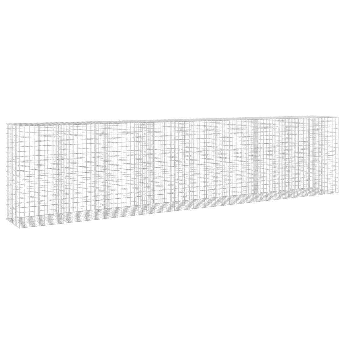 vidaXL Gabion z drutu 3,5 mm i siatką 10x10 cm 850x100x200 cm