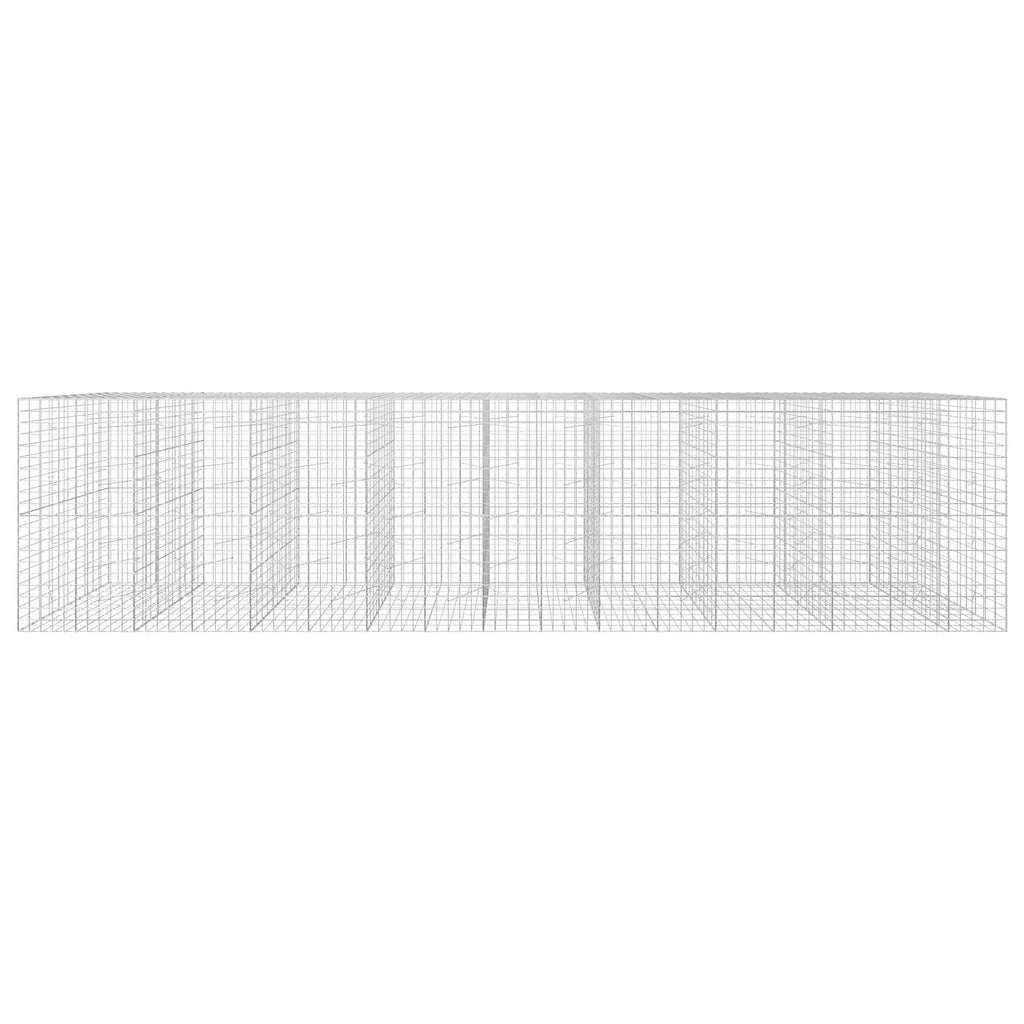 vidaXL Gabion z drutu 3,5 mm i siatką 10x10 cm 850x100x200 cm