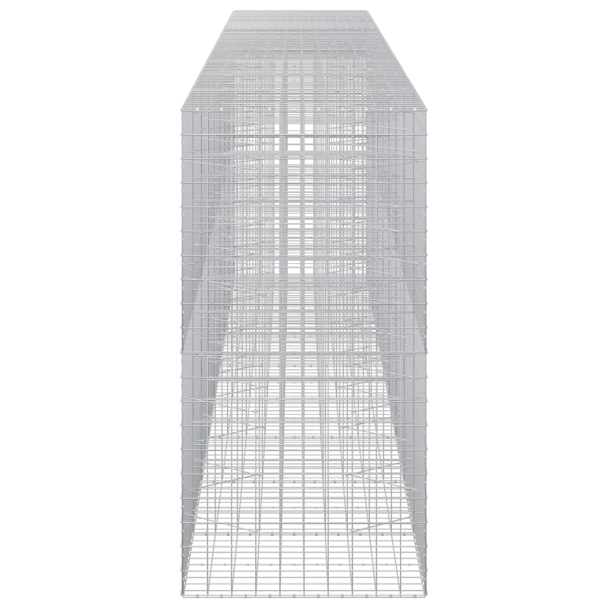 vidaXL Gabion z drutu 3,5 mm i siatką 10x10 cm 850x100x200 cm