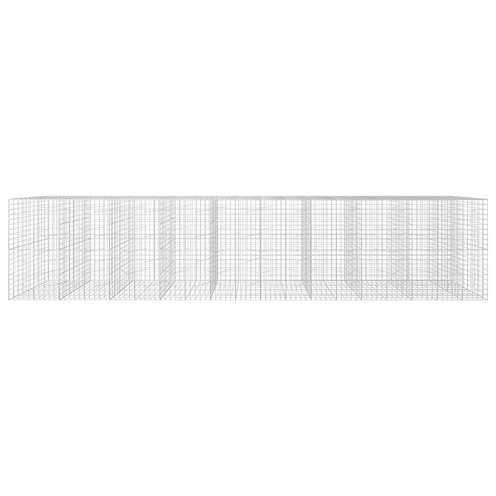 vidaXL Gabion z drutu 3,5 mm i siatką 10x10 cm 950x100x200 cm