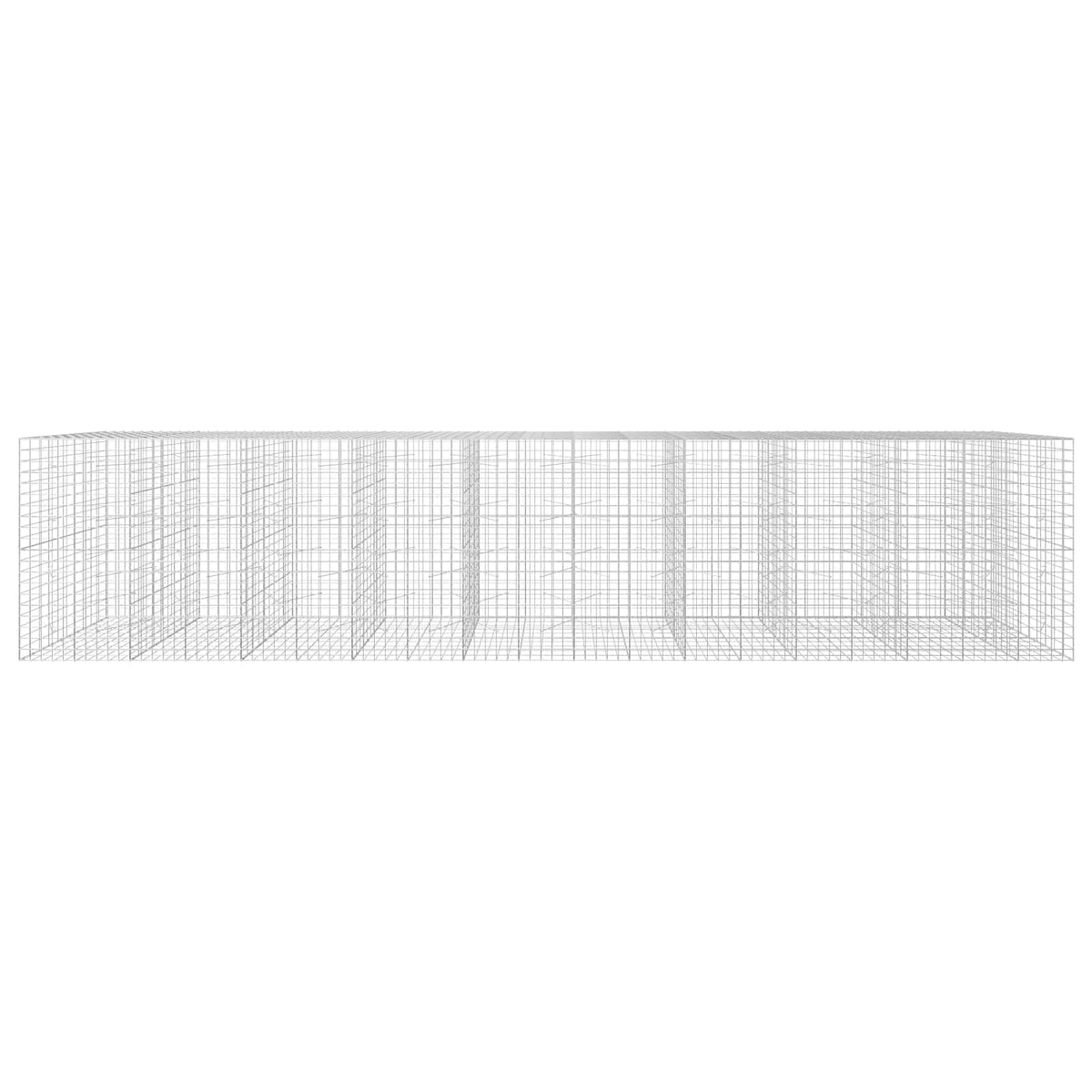 vidaXL Gabion z drutu 3,5 mm i siatką 10x10 cm 950x100x200 cm
