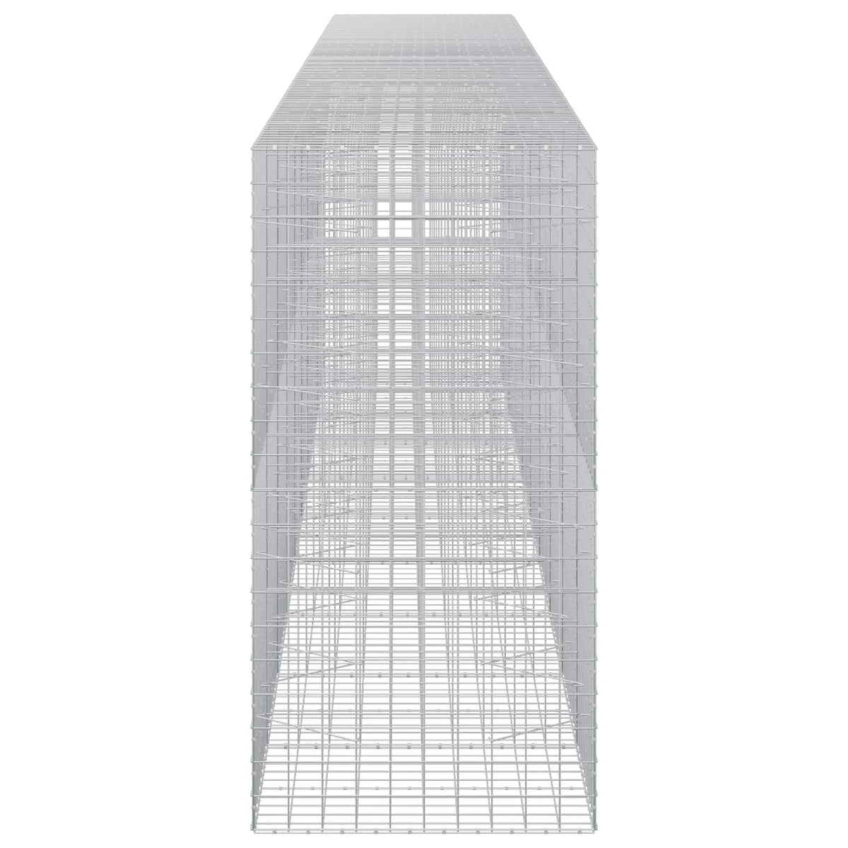 vidaXL Gabion z drutu 3,5 mm i siatką 10x10 cm 950x100x200 cm