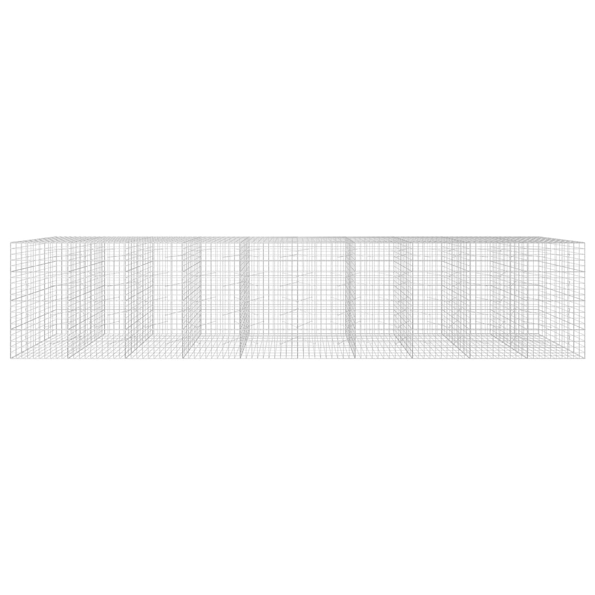 vidaXL Gabion z drutu 3,5 mm i siatką 10x10 cm 1000x100x200 cm