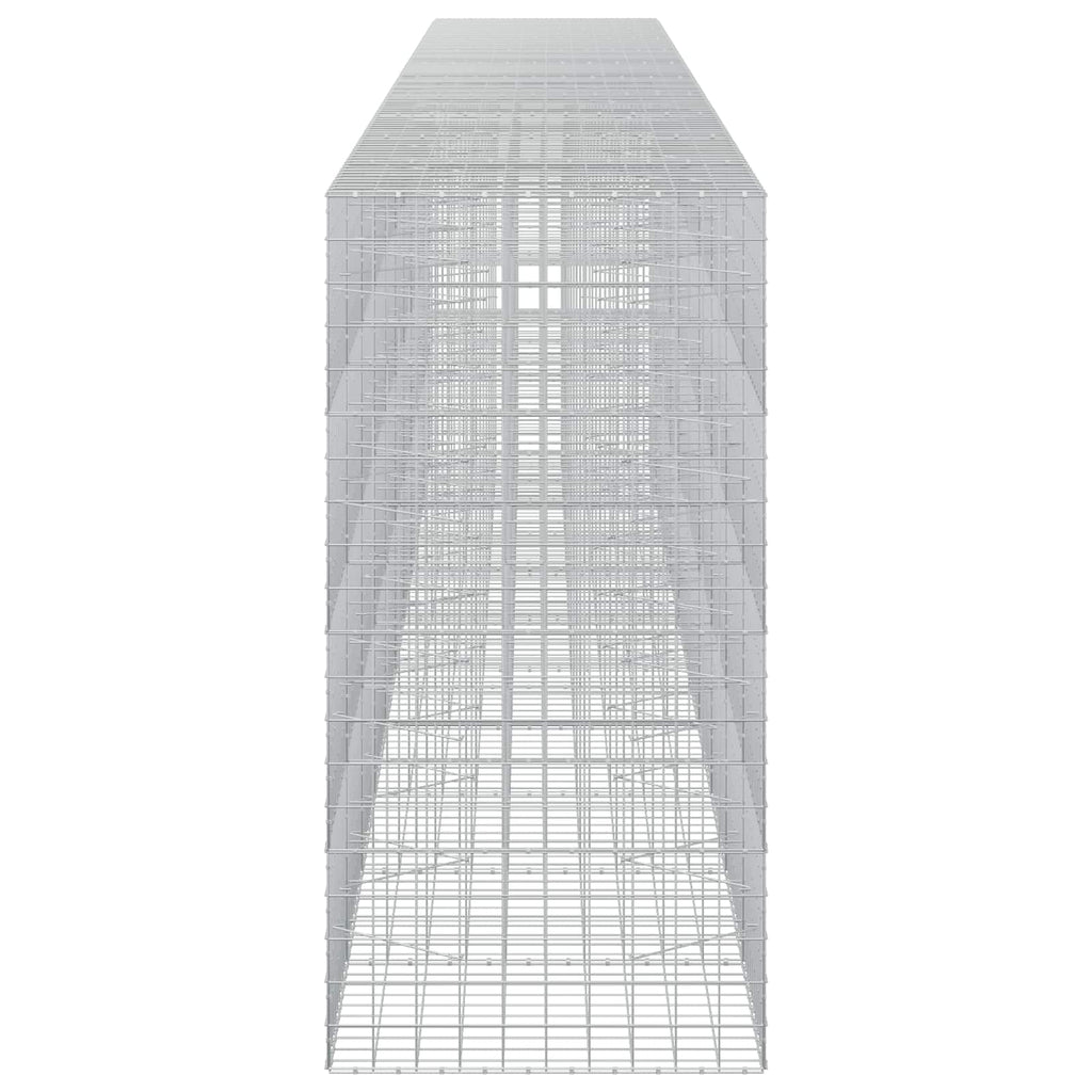 vidaXL Gabion z drutu 3,5 mm i siatką 10x10 cm 1000x100x200 cm