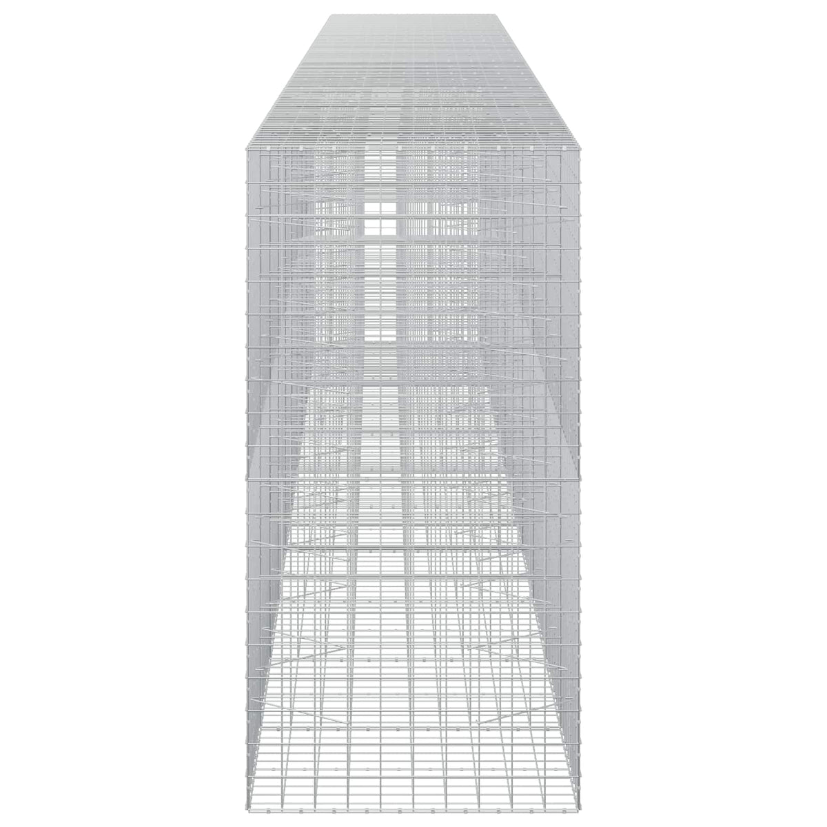 vidaXL Gabion z drutu 3,5 mm i siatką 10x10 cm 1050x100x200 cm
