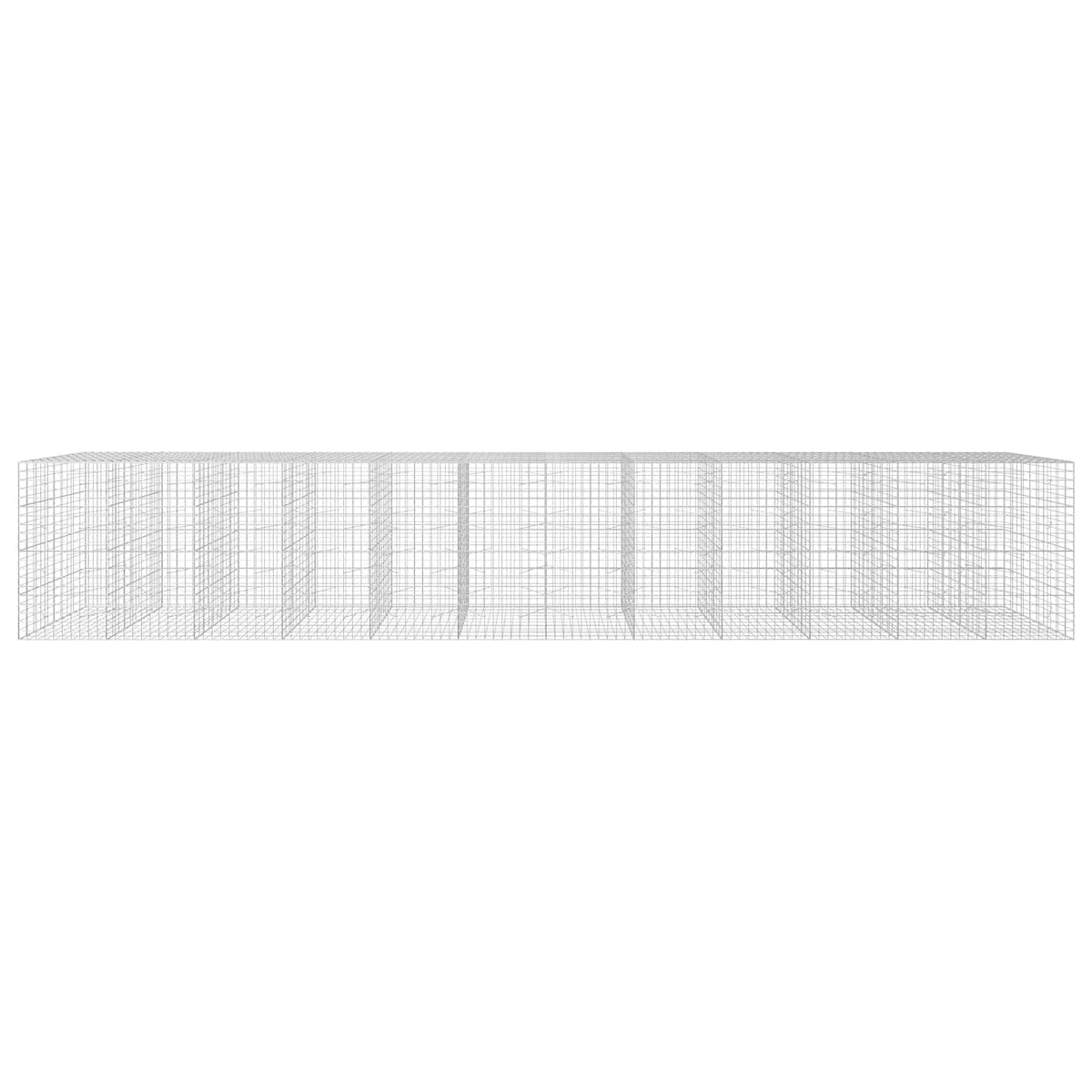 vidaXL Gabion z drutu 3,5 mm i siatką 10x10 cm 1200x100x200 cm