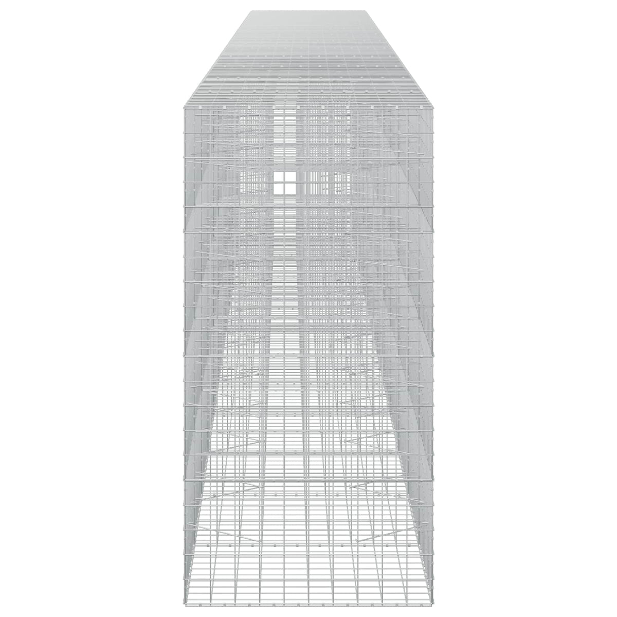 vidaXL Gabion z drutu 3,5 mm i siatką 10x10 cm 1200x100x200 cm
