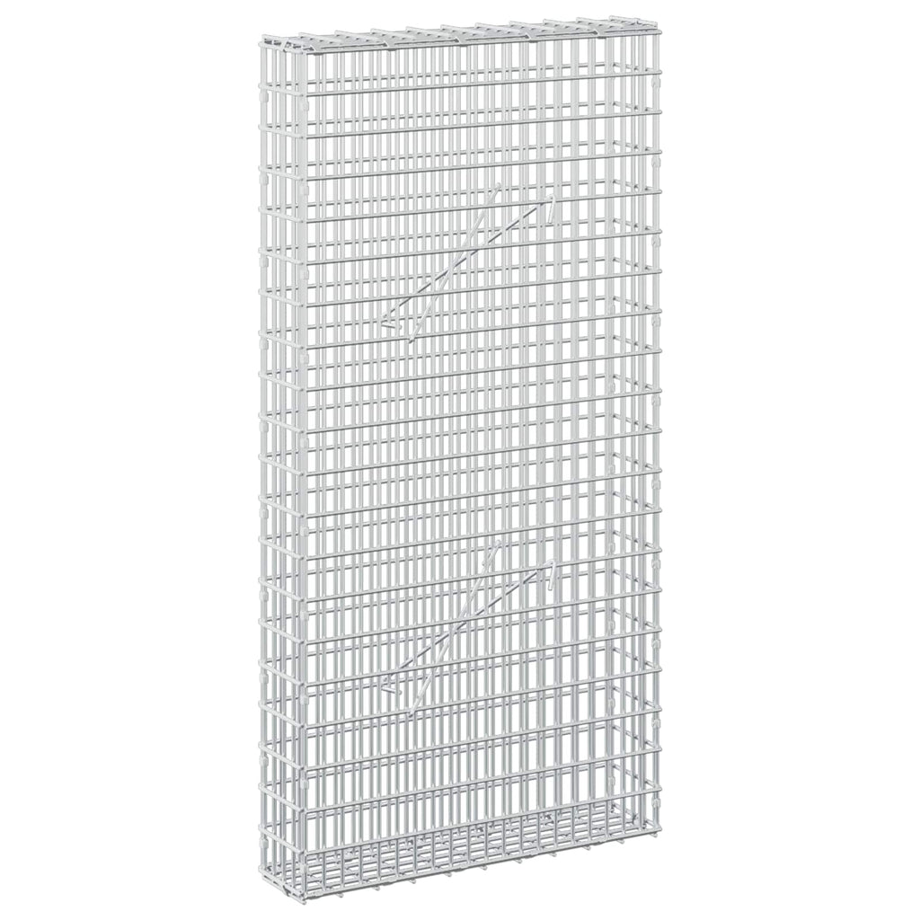 vidaXL Gabion z drutem 5 mm i siatką 5x2,5 cm 50x10x100 cm