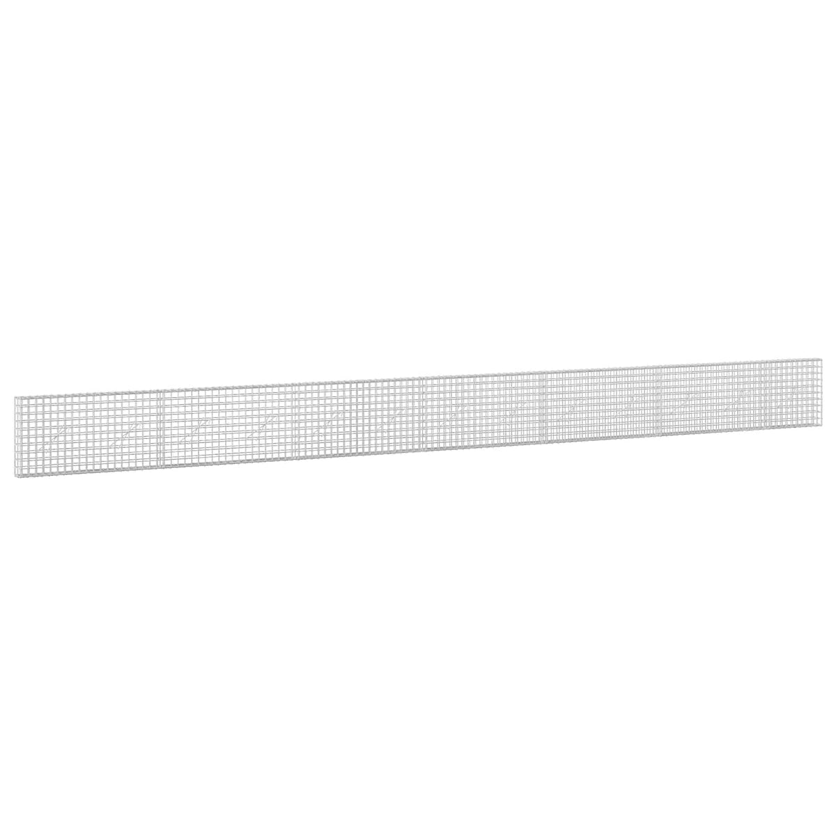 vidaXL Gabion z drutu 5 mm i siatką 5x5 cm 650x10x50 cm