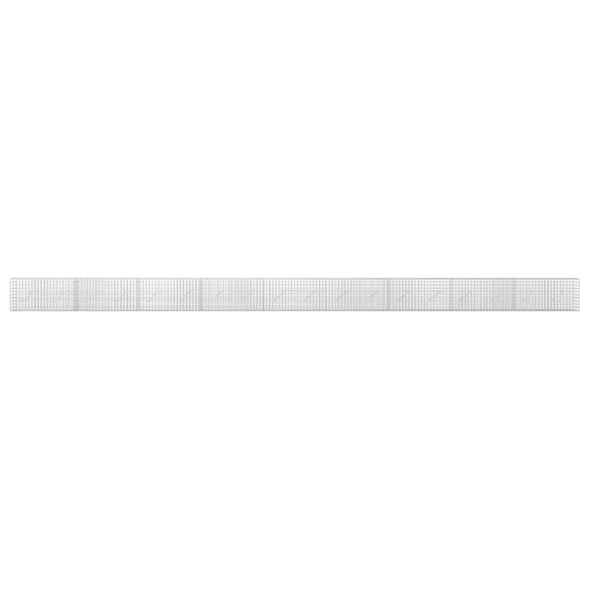 vidaXL Gabion z drutu 5 mm i siatką 5x5 cm 900x10x50 cm