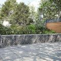 vidaXL Gabion z drutu 5 mm i siatką 5x5 cm 1000x10x50 cm
