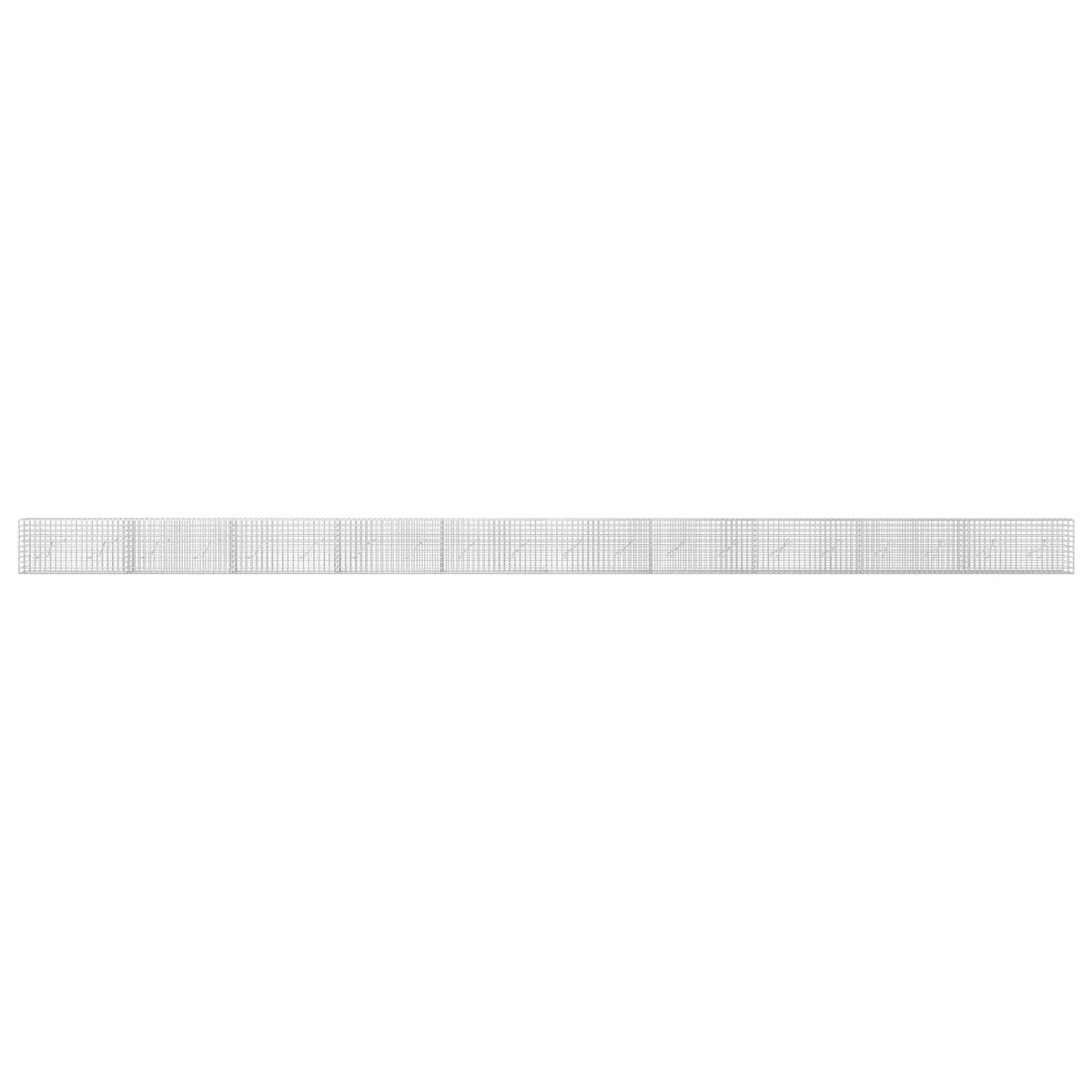 vidaXL Gabion z drutu 5 mm i siatką 5x5 cm 1000x10x50 cm