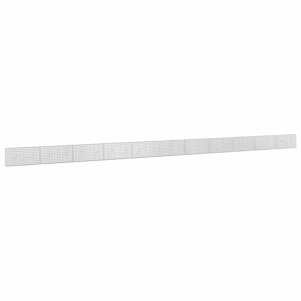 vidaXL Gabion z drutu 5 mm i siatką 5x5 cm 1100x10x50 cm