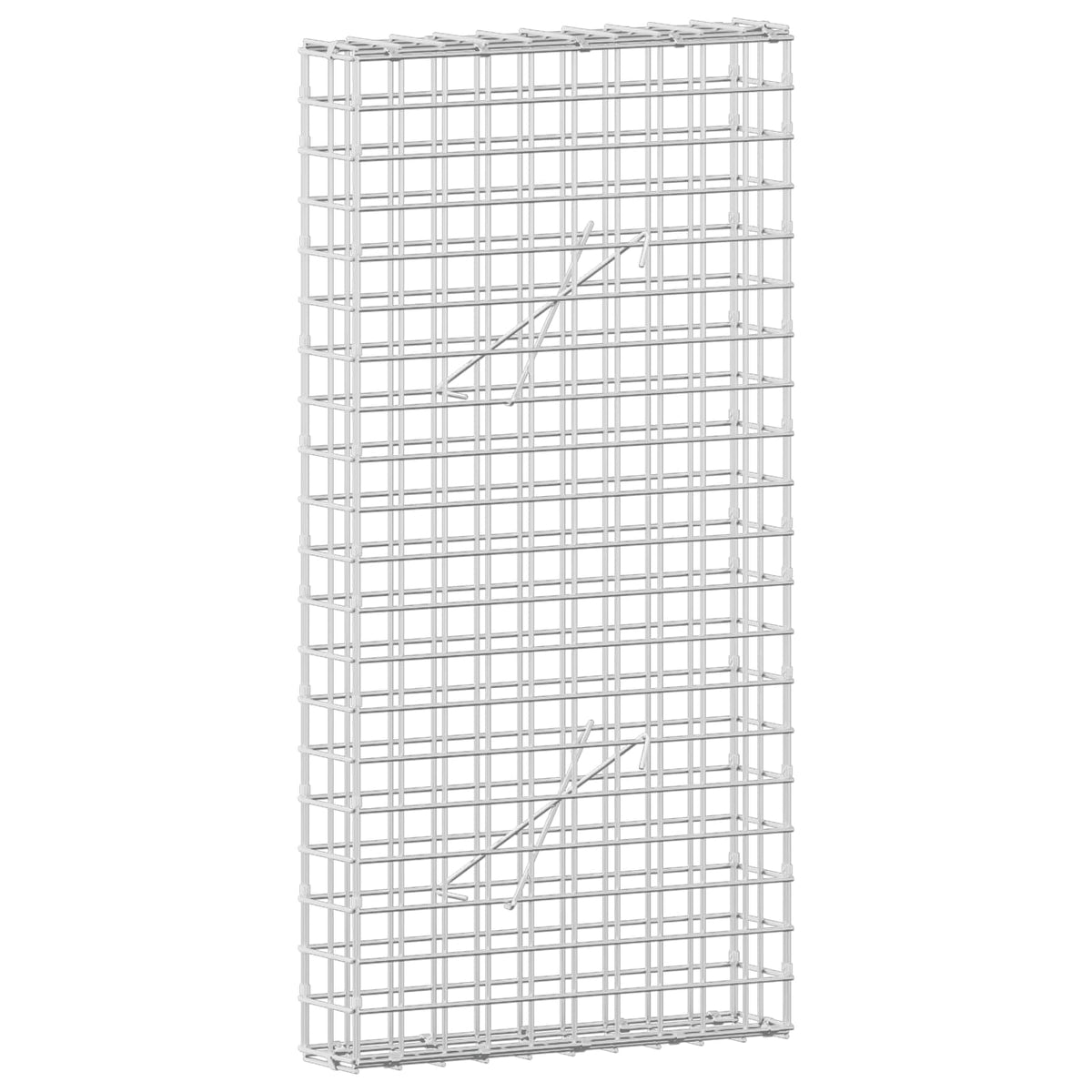 vidaXL Gabion z drutu 5 mm i siatką 5x5 cm 50x10x100 cm