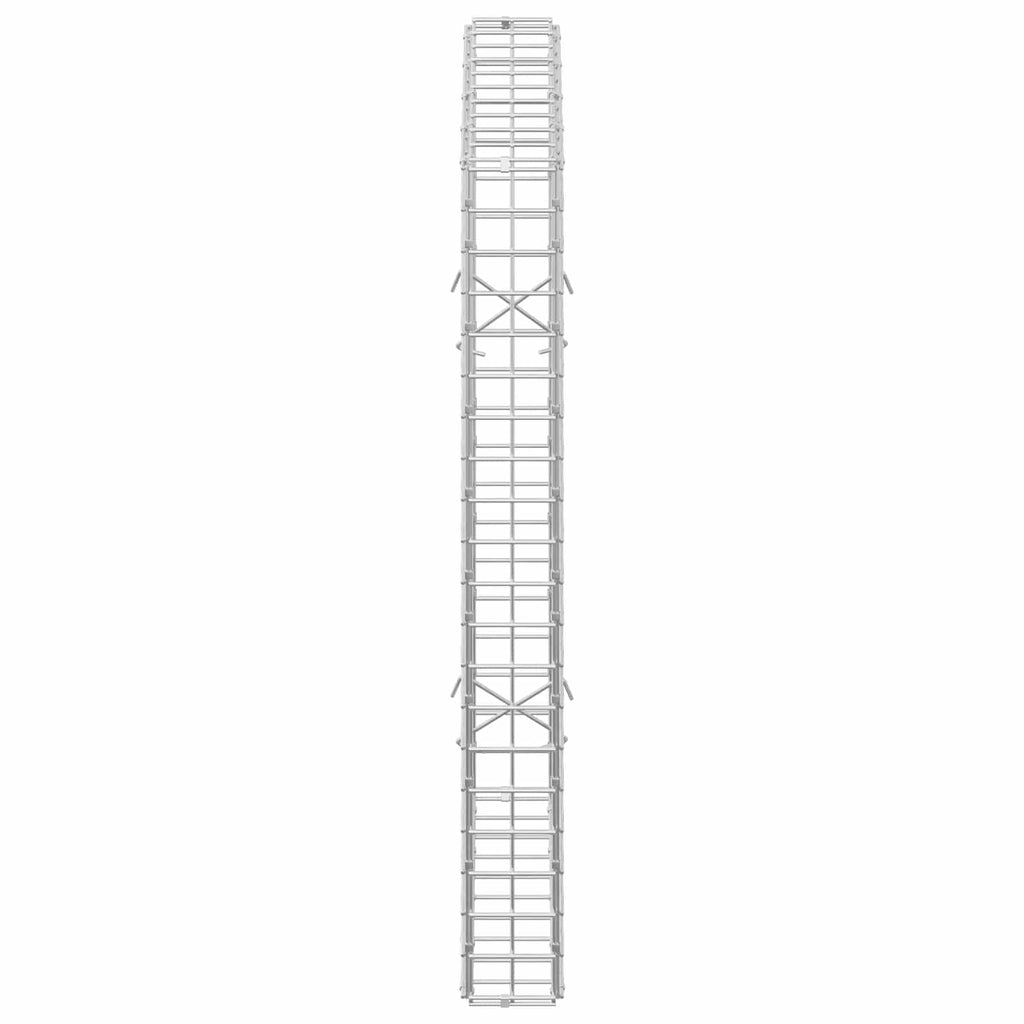 vidaXL Gabion z drutu 5 mm i siatką 5x5 cm 50x10x100 cm