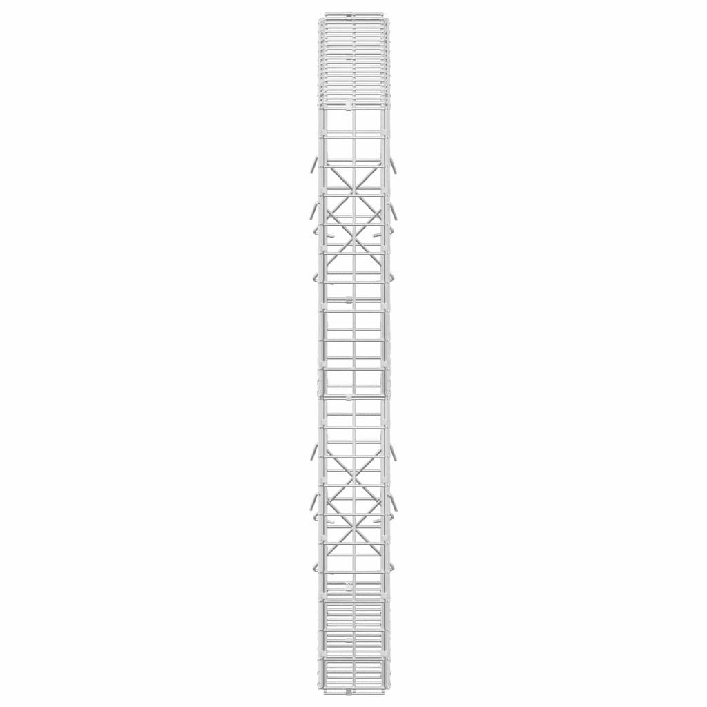 vidaXL Gabion z drutu 5 mm i siatką 5x5 cm 100x10x100 cm