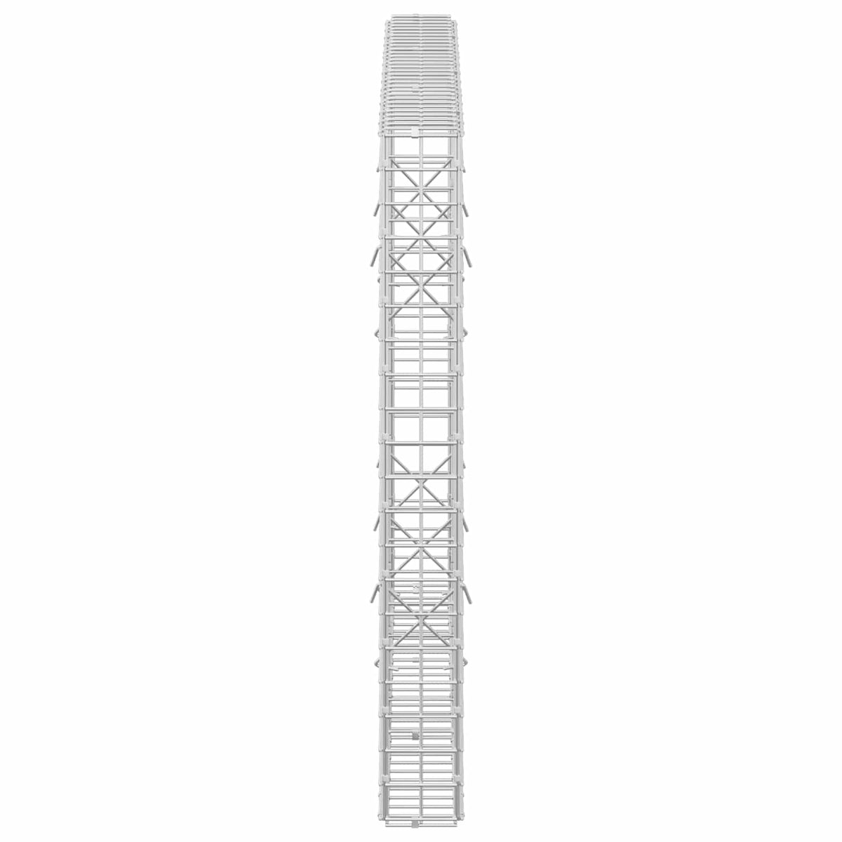 vidaXL Gabion z drutu 5 mm i siatką 5x5 cm 150x10x100 cm