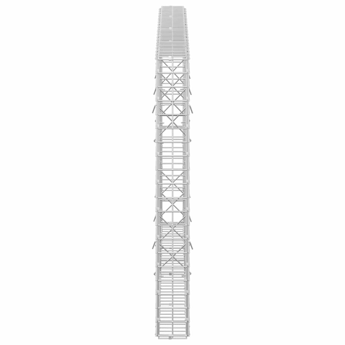 vidaXL Gabion z drutu 5 mm i siatką 5x5 cm 200x10x100 cm