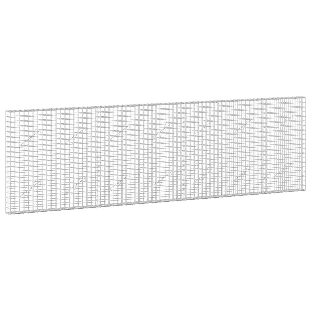 vidaXL Gabion z drutu 5 mm i siatką 5x5 cm 350x10x100 cm