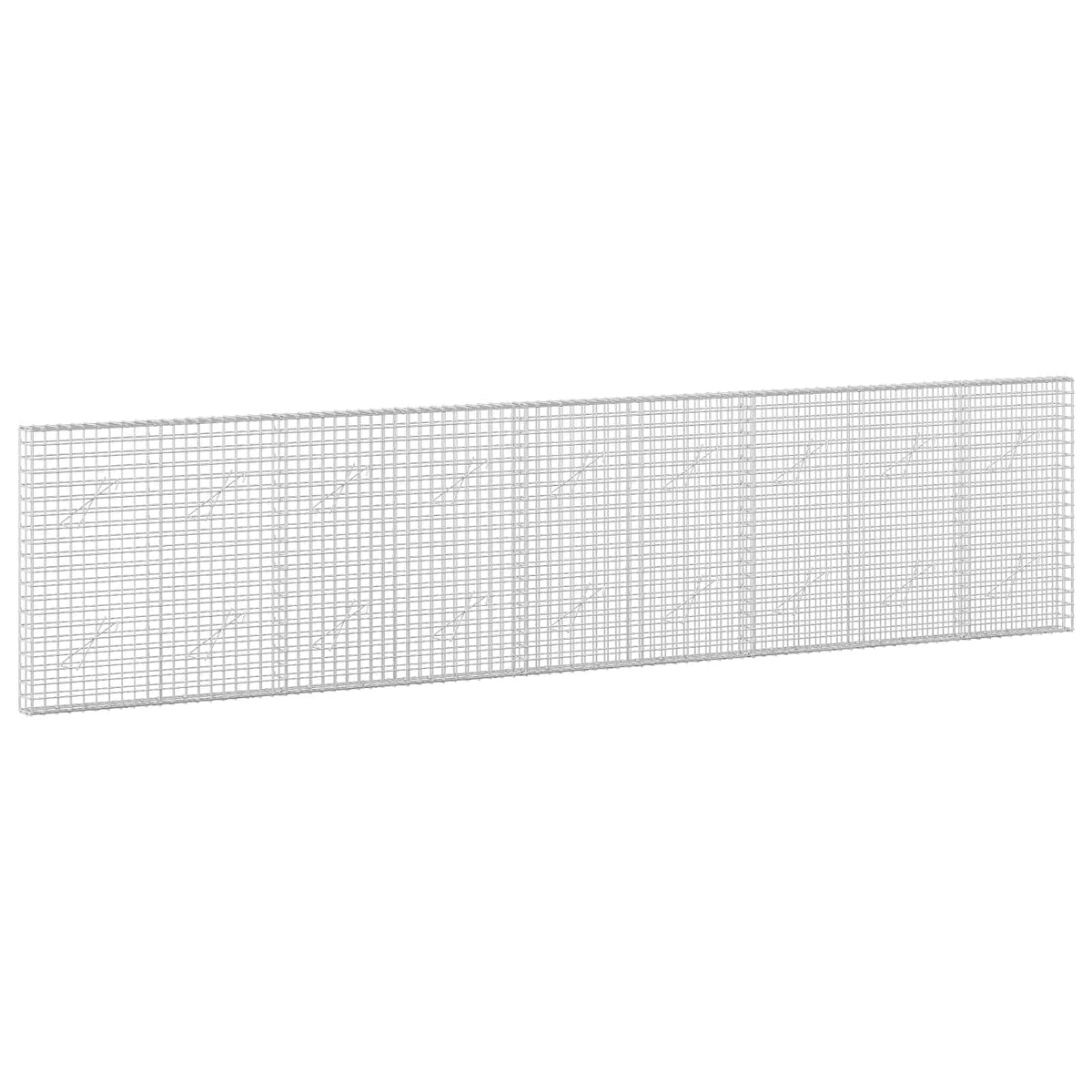 vidaXL Gabion z drutu 5 mm i siatką 5x5 cm 450x10x100 cm