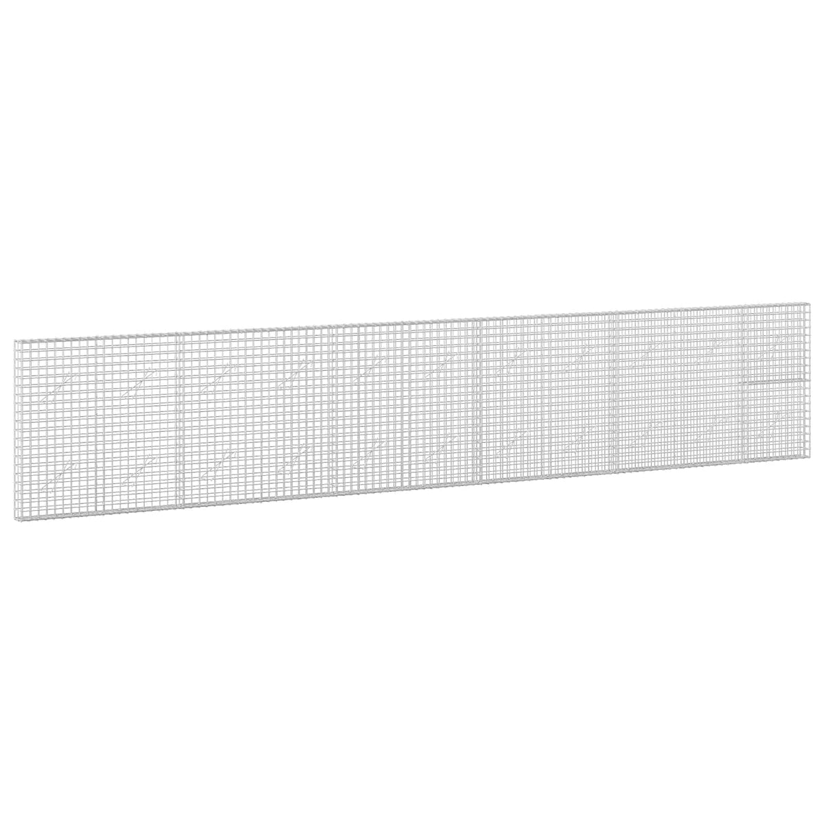 vidaXL Gabion z drutu 5 mm i siatką 5x5 cm 550x10x100 cm