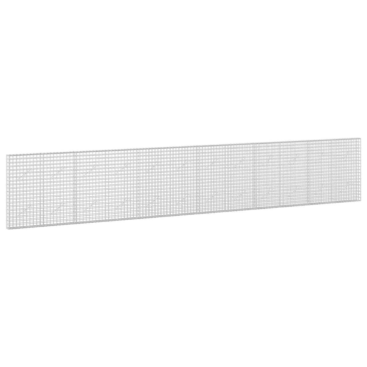 vidaXL Gabion z drutu 5 mm i siatką 5x5 cm 600x10x100 cm