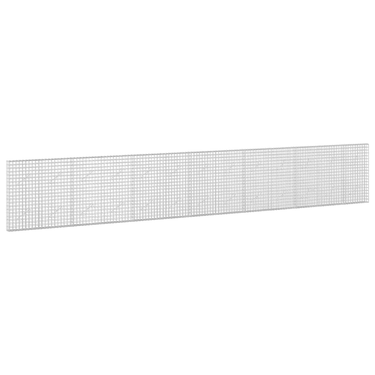 vidaXL Gabion z drutu 5 mm i siatką 5x5 cm 650x10x100 cm