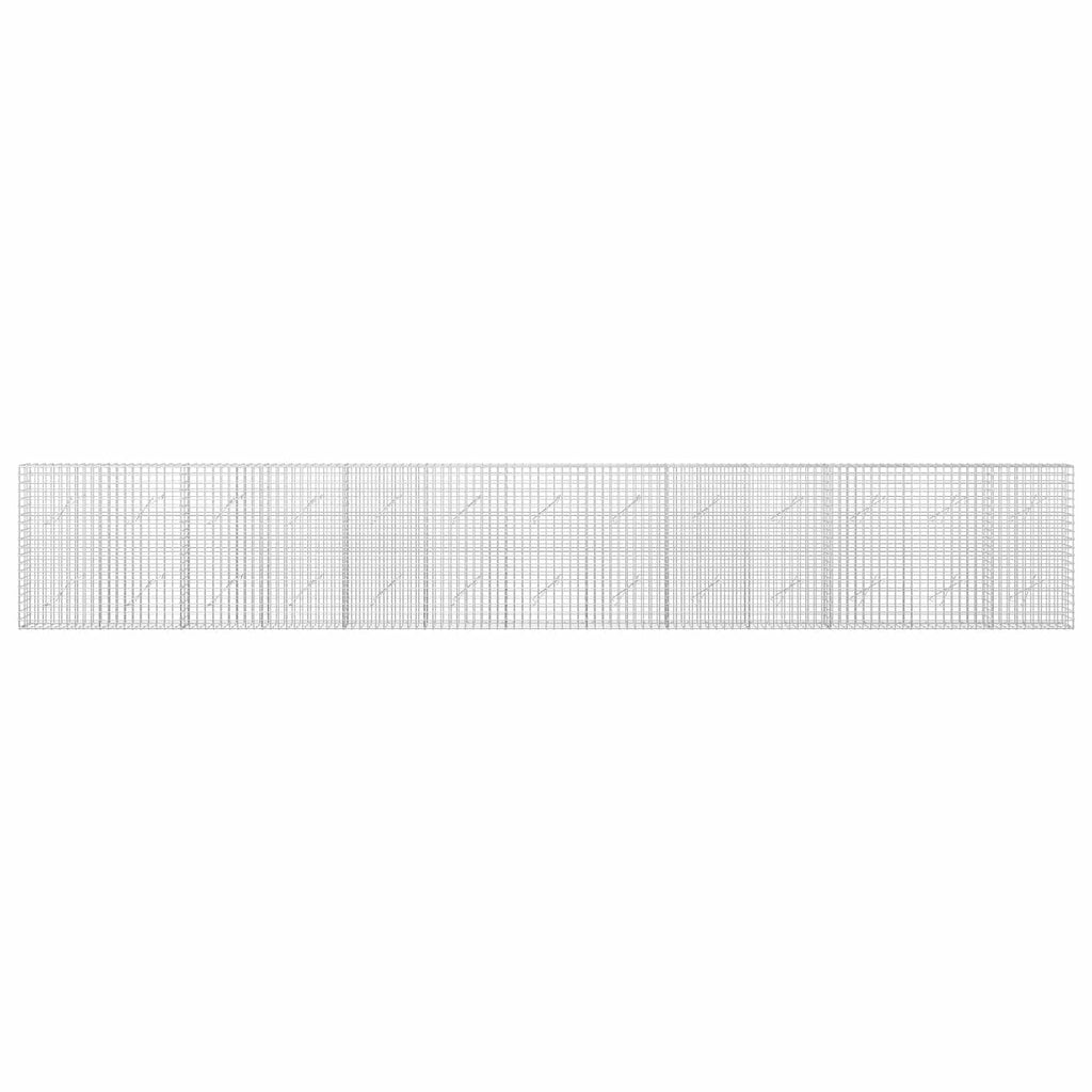 vidaXL Gabion z drutu 5 mm i siatką 5x5 cm 650x10x100 cm