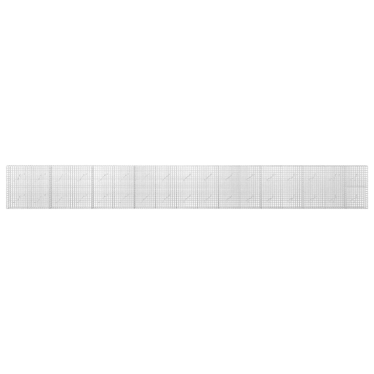 vidaXL Gabion z drutu 5 mm i siatką 5x5 cm 850x10x100 cm