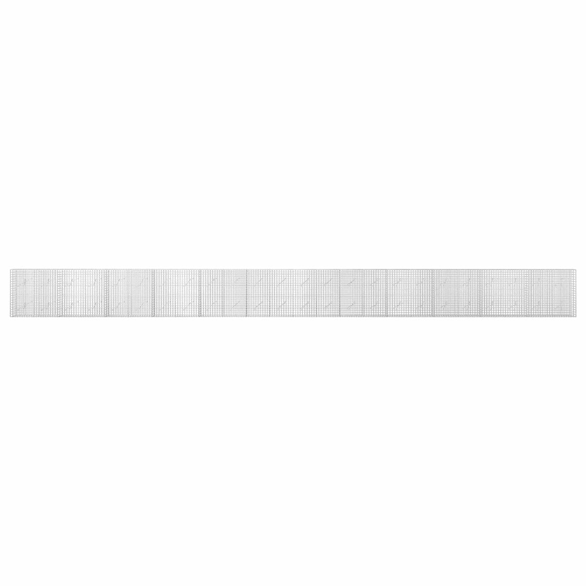 vidaXL Gabion z drutu 5 mm i siatką 5x5 cm 1200x10x100 cm