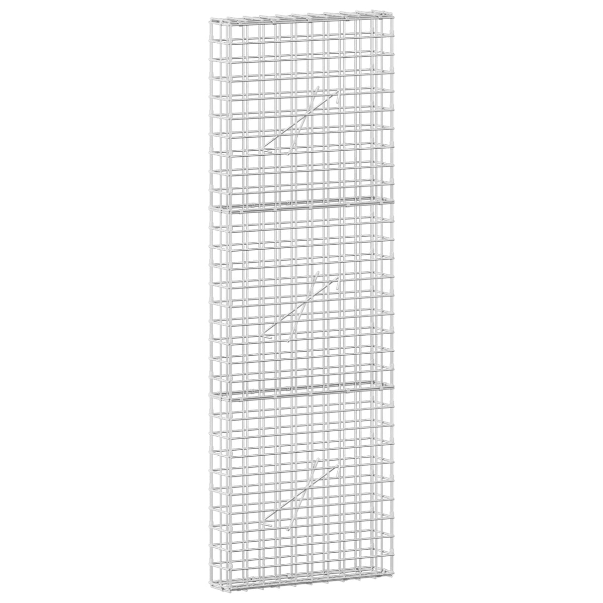 vidaXL Gabion z drutu 5 mm i siatką 5x5 cm 50x10x150 cm