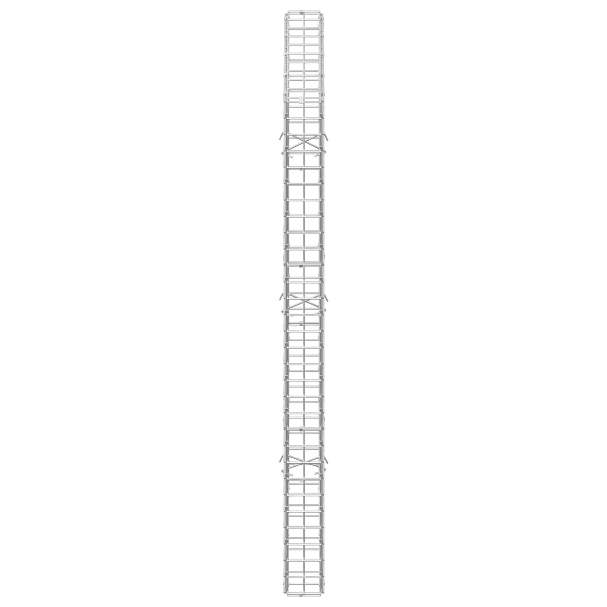 vidaXL Gabion z drutu 5 mm i siatką 5x5 cm 50x10x150 cm