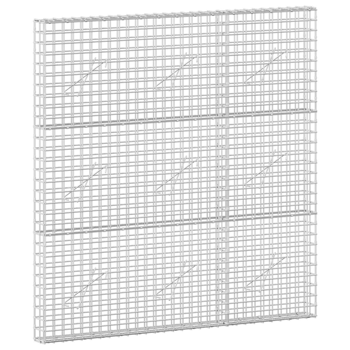 vidaXL Gabion z drutu 5 mm i siatką 5x5 cm 150x10x150 cm