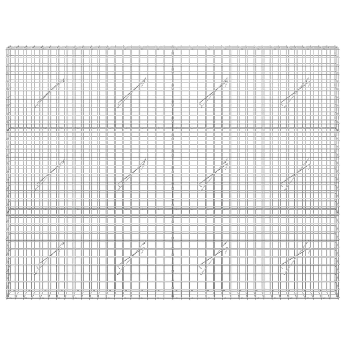 vidaXL Gabion z drutu 5 mm i siatką 5x5 cm 200x10x150 cm