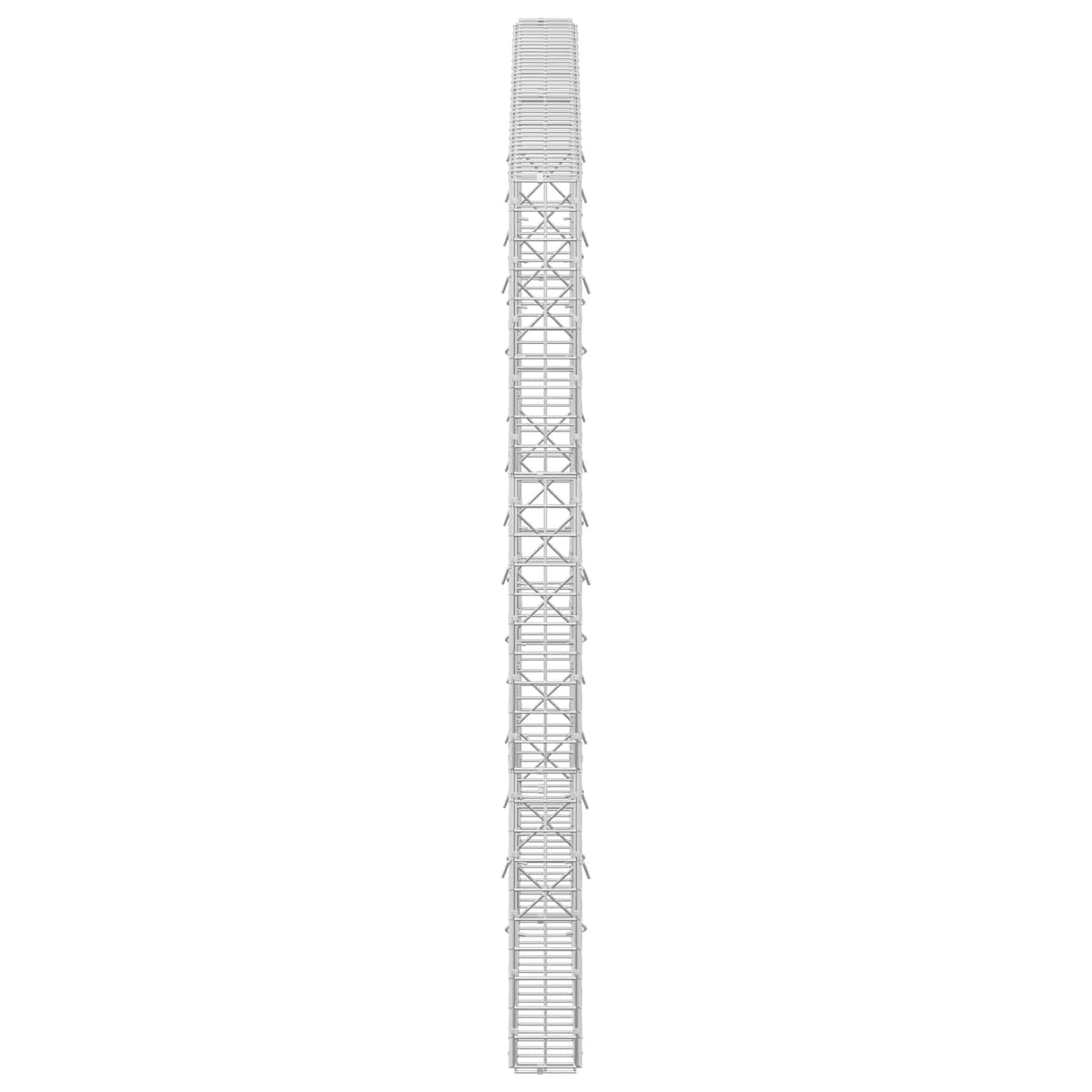vidaXL Gabion z drutu 5 mm i siatką 5x5 cm 200x10x150 cm