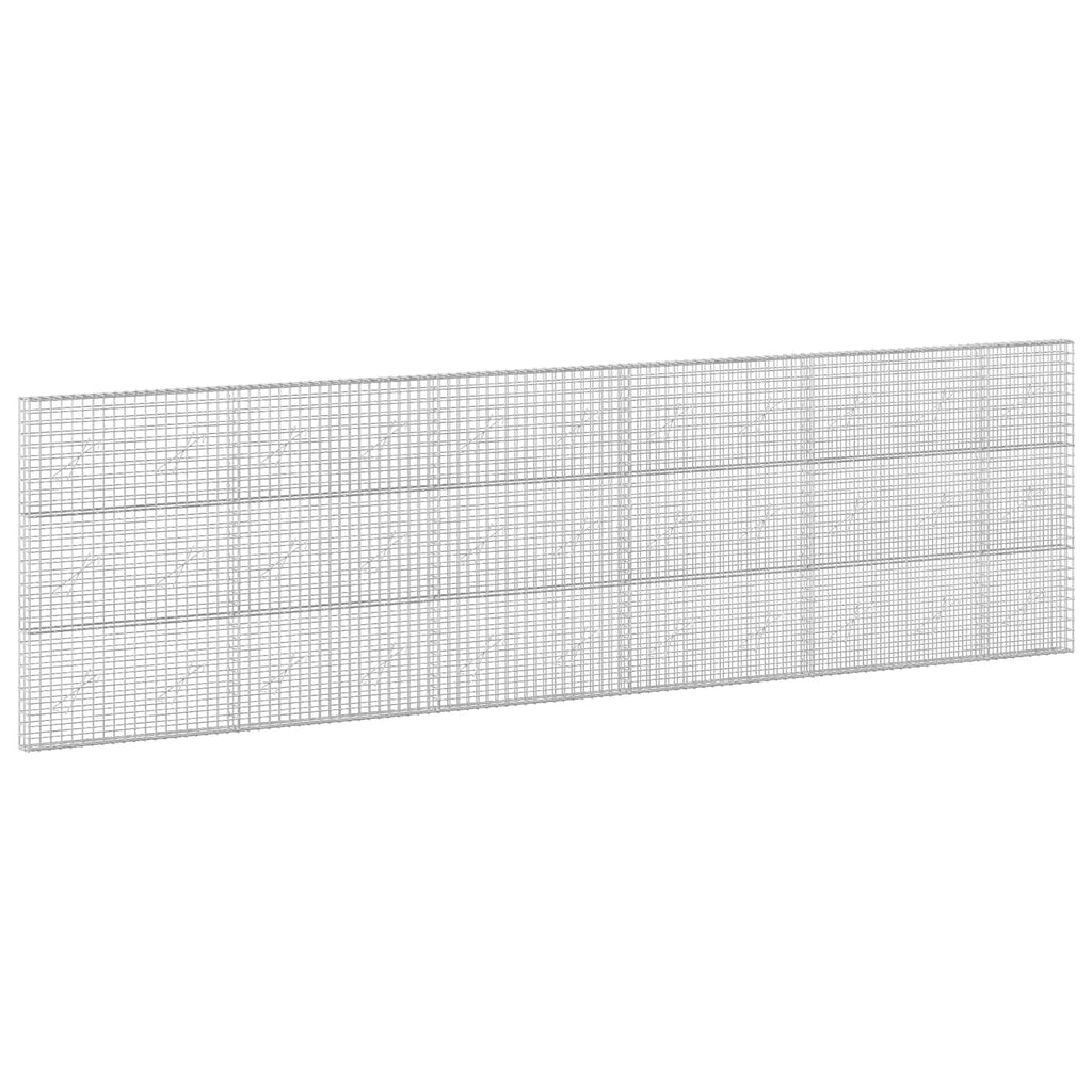 vidaXL Gabion z drutu 5 mm i siatką 5x5 cm 550x10x150 cm