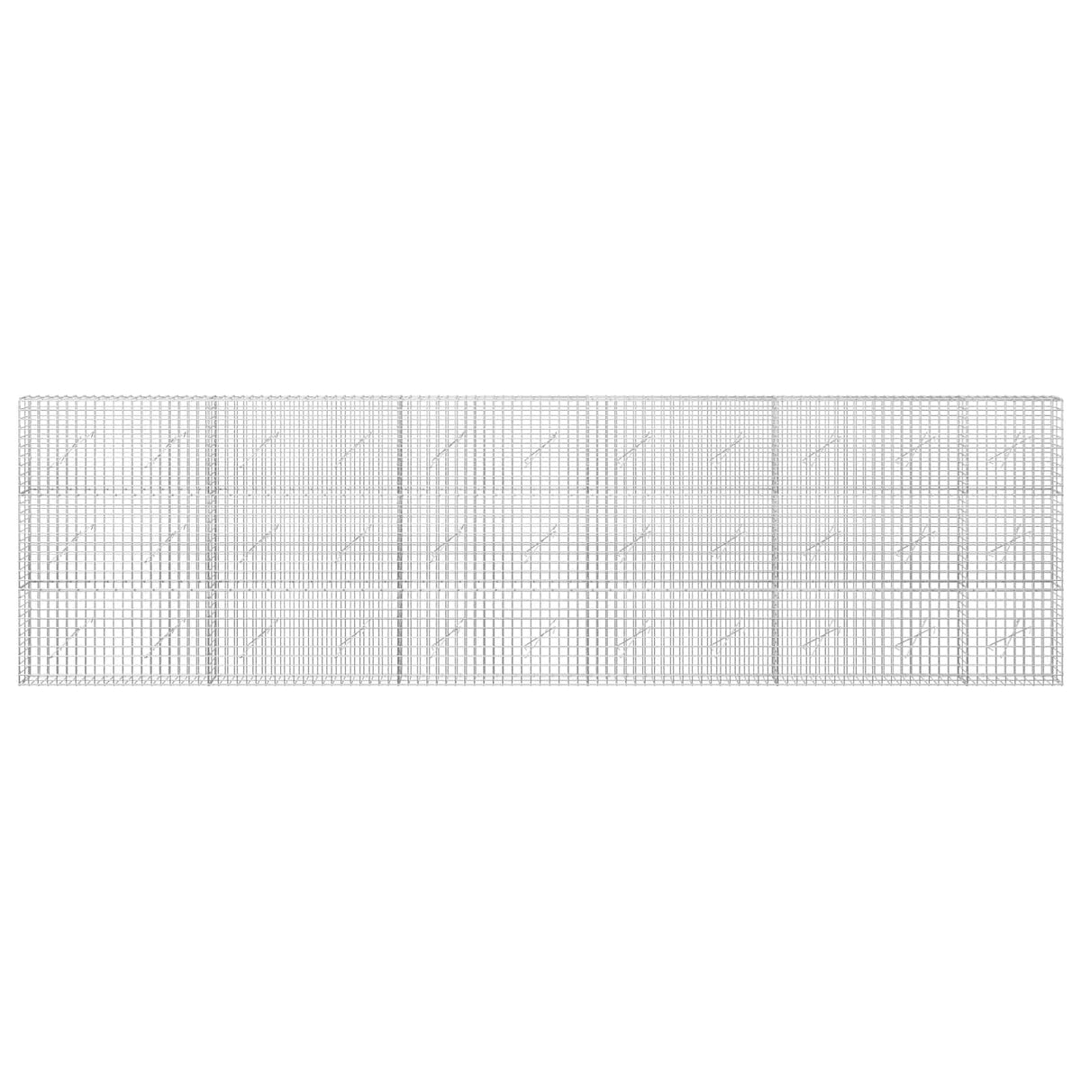 vidaXL Gabion z drutu 5 mm i siatką 5x5 cm 550x10x150 cm