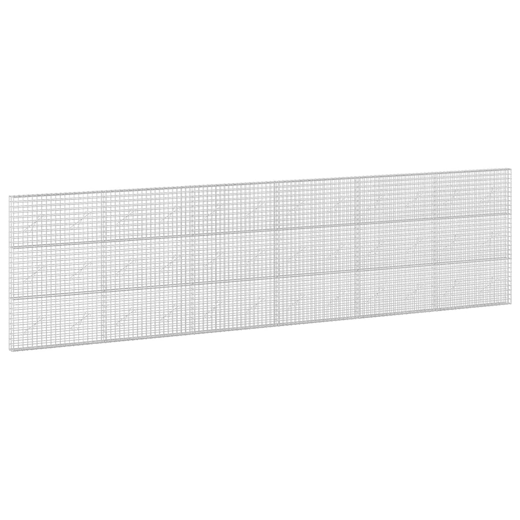 vidaXL Gabion z drutu 5 mm i siatką 5x5 cm 600x10x150 cm