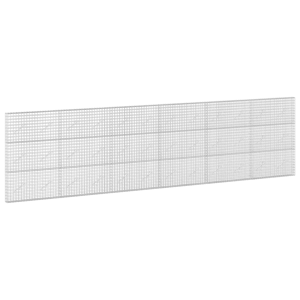 vidaXL Gabion z drutu 5 mm i siatką 5x5 cm 600x10x150 cm