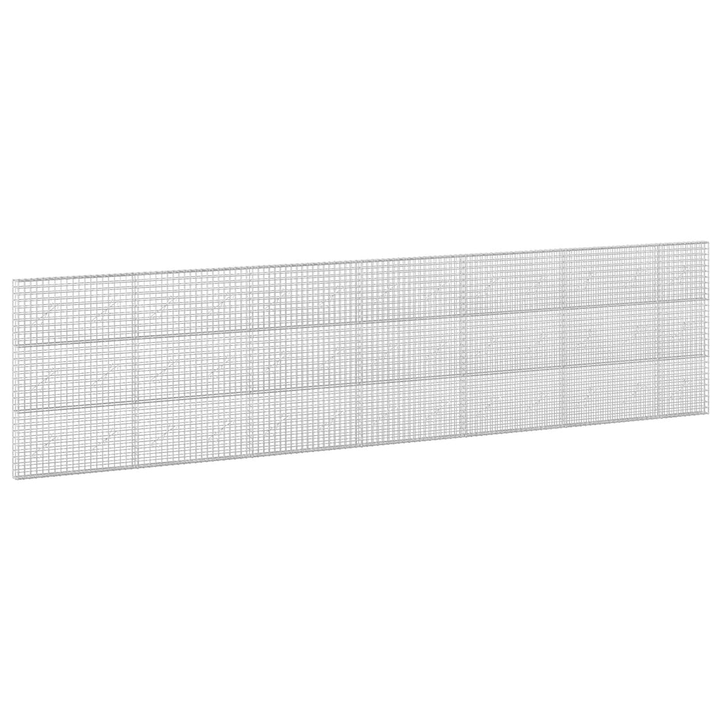 vidaXL Gabion z drutu 5 mm i siatką 5x5 cm 650x10x150 cm