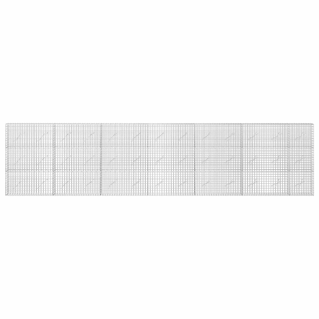 vidaXL Gabion z drutu 5 mm i siatką 5x5 cm 650x10x150 cm
