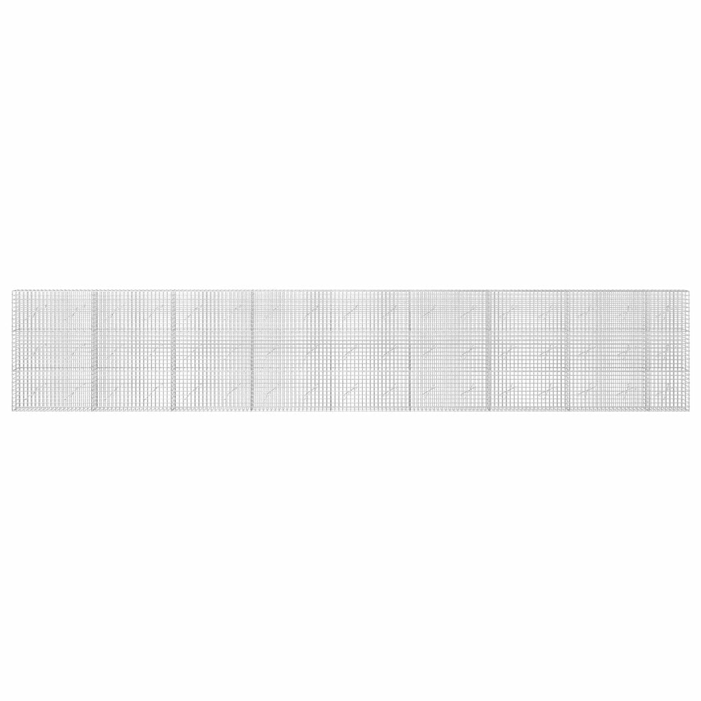 vidaXL Gabion z drutu 5 mm i siatką 5x5 cm 850x10x150 cm