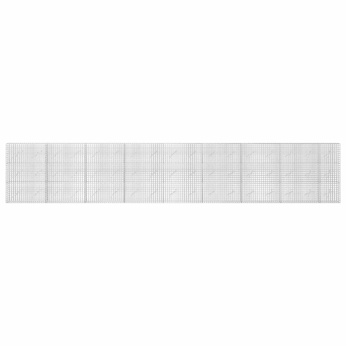 vidaXL Gabion z drutu 5 mm i siatką 5x5 cm 850x10x150 cm