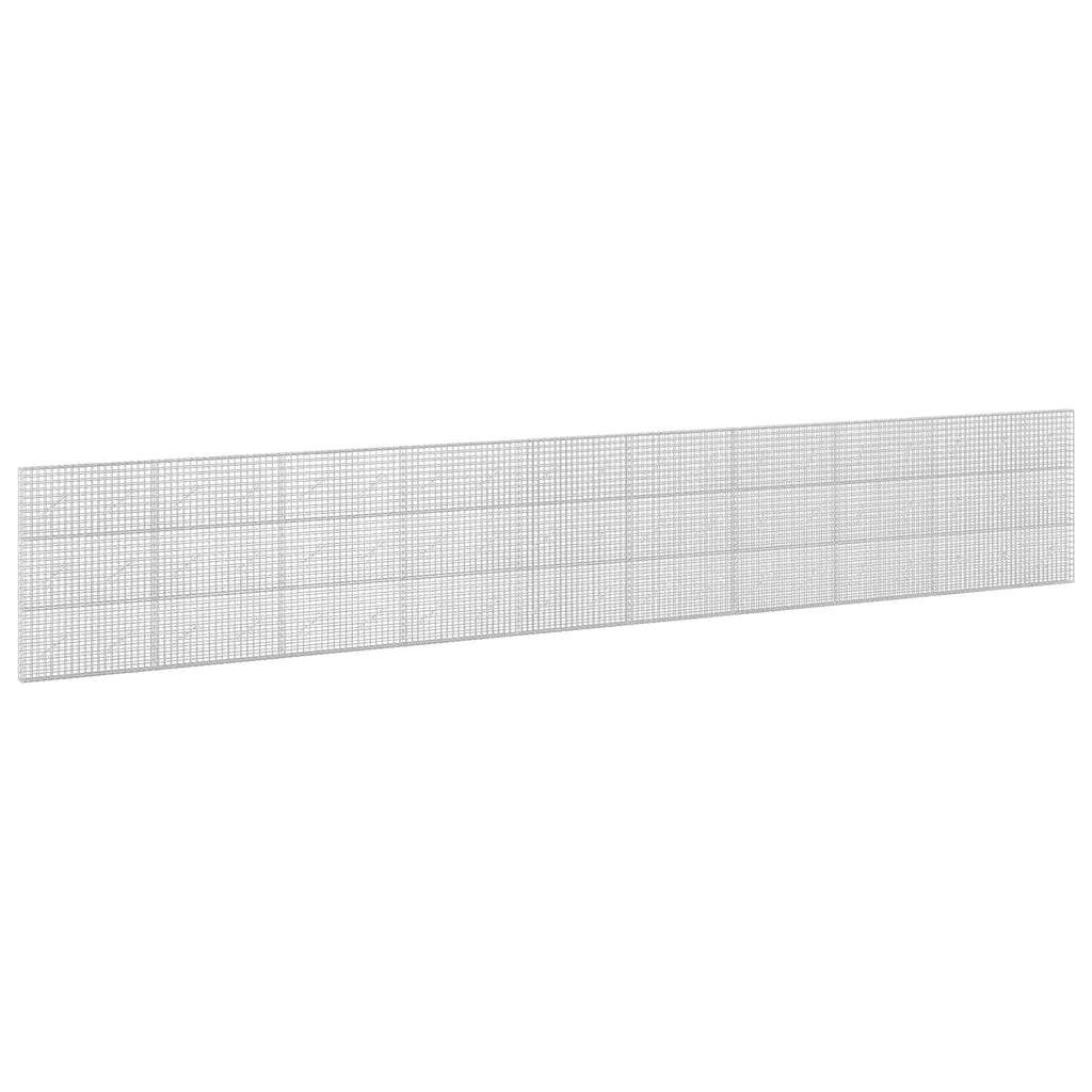 vidaXL Gabion z drutu 5 mm i siatką 5x5 cm 950x10x150 cm