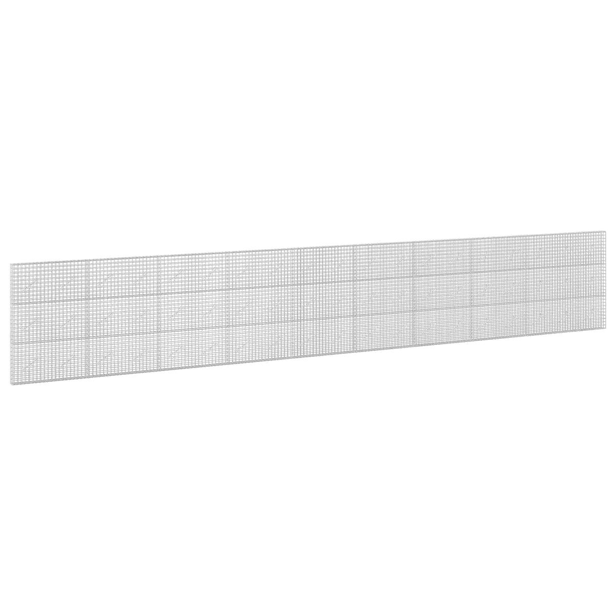 vidaXL Gabion z drutu 5 mm i siatką 5x5 cm 950x10x150 cm