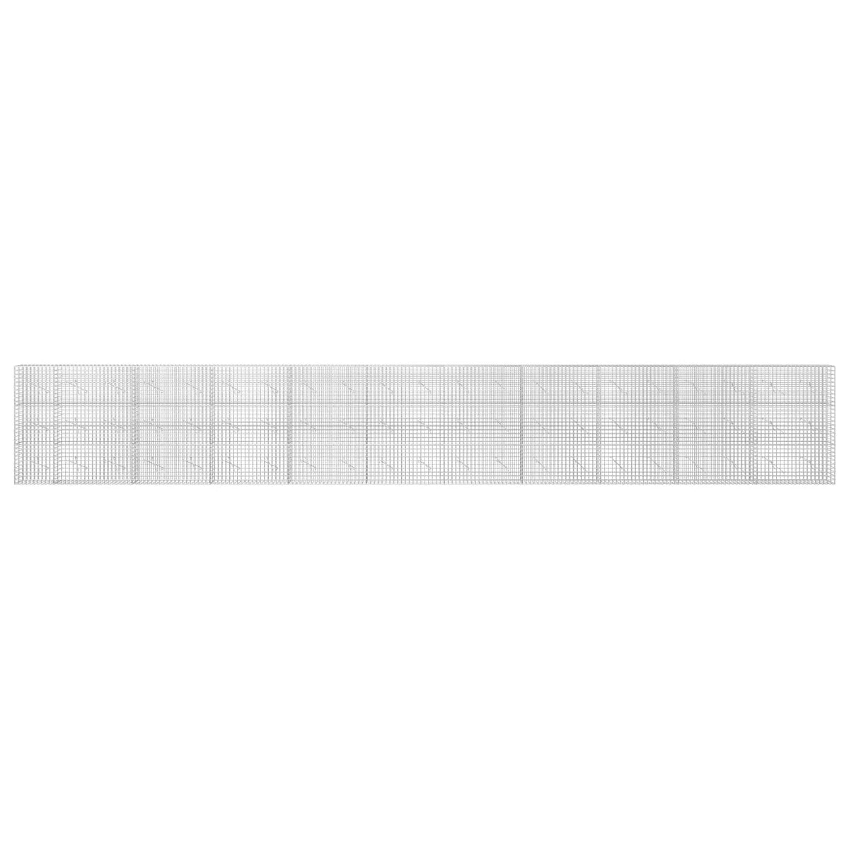 vidaXL Gabion z drutu 5 mm i siatką 5x5 cm 1050x10x150 cm