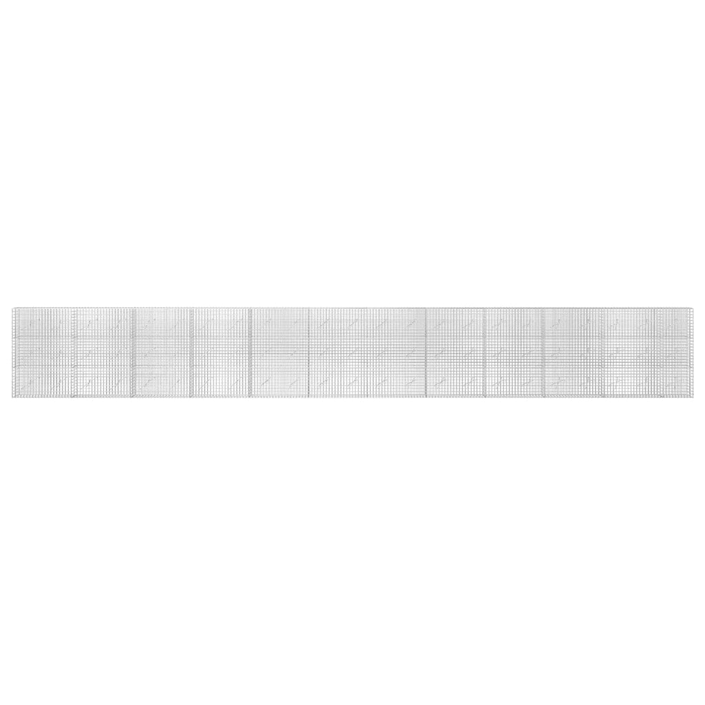 vidaXL Gabion z drutu 5 mm i siatką 5x5 cm 1150x10x150 cm