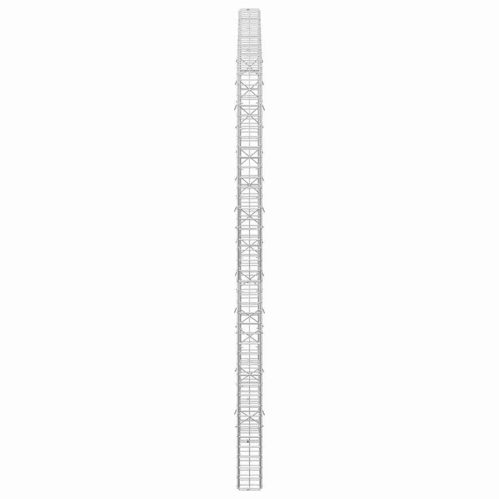 vidaXL Gabion z drutu 5 mm i siatką 5x5 cm 150x10x200 cm
